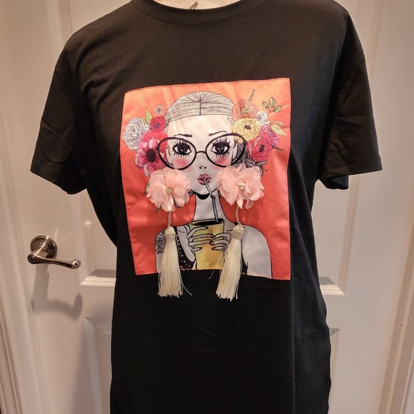 In2You Brand Size 3X Black Top - Picture 1 of 6